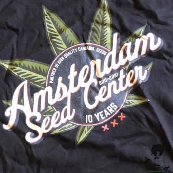 Amsterdam Seed Center T - Shirt 10 Anniv + Clipper + Papers